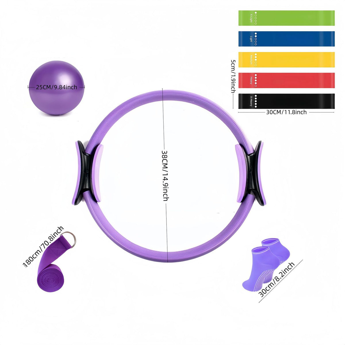 Pilates Ring and Ball Exercise Set