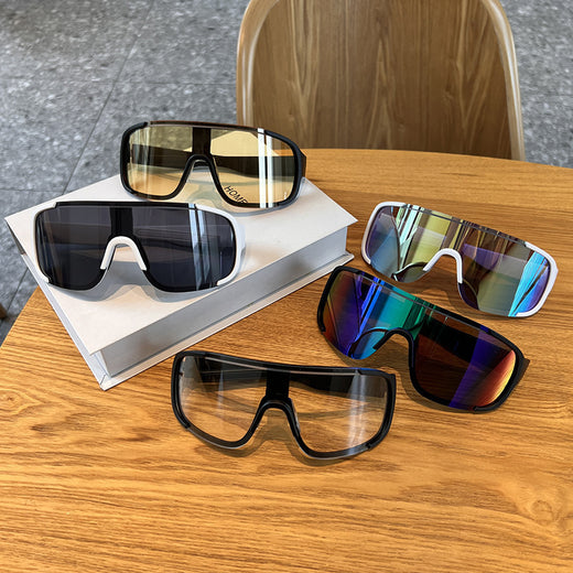 Large-frame outdoor cycling sports windproof protective sunglasses
