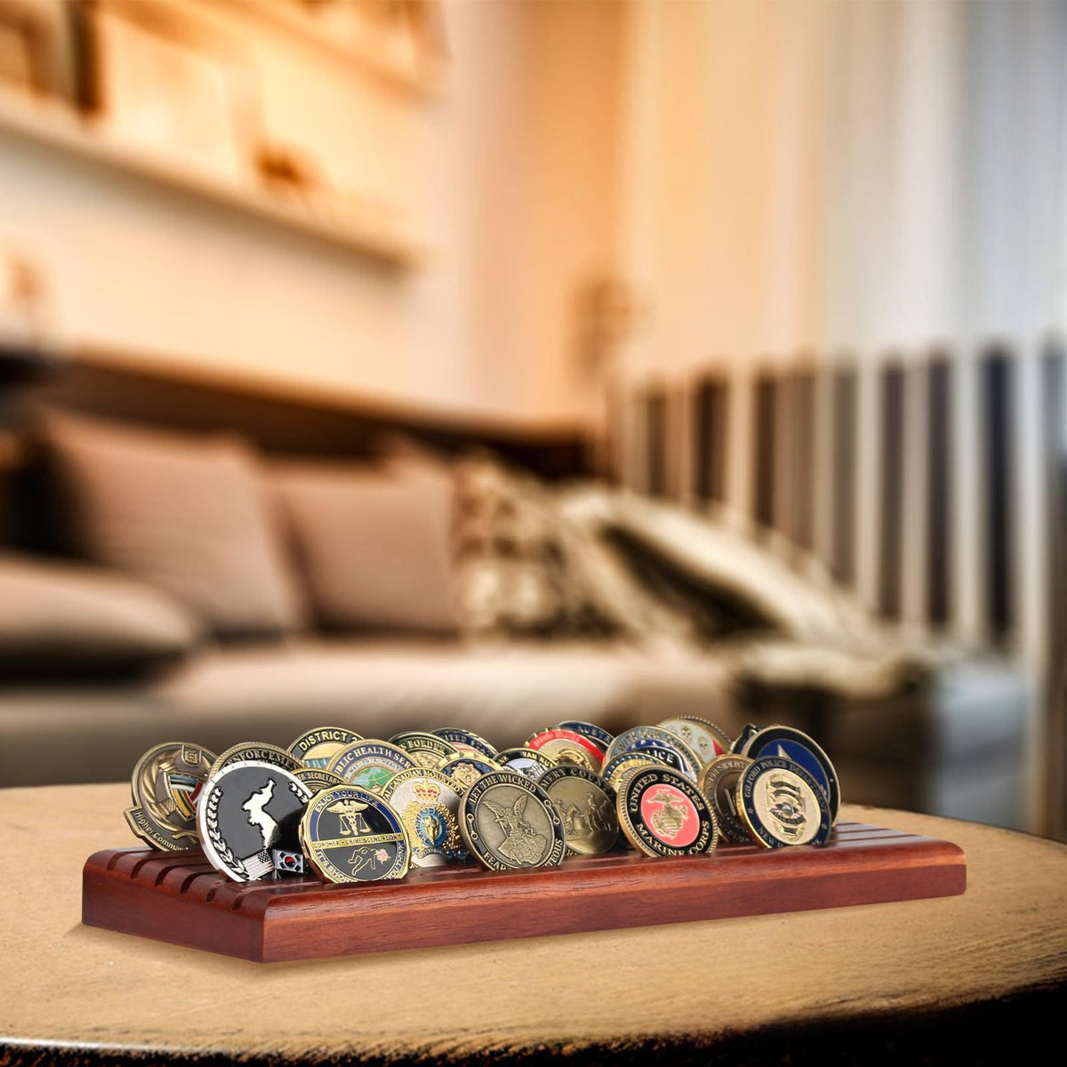 Wooden Multi Layer Coin Medal Display Rack product image 4