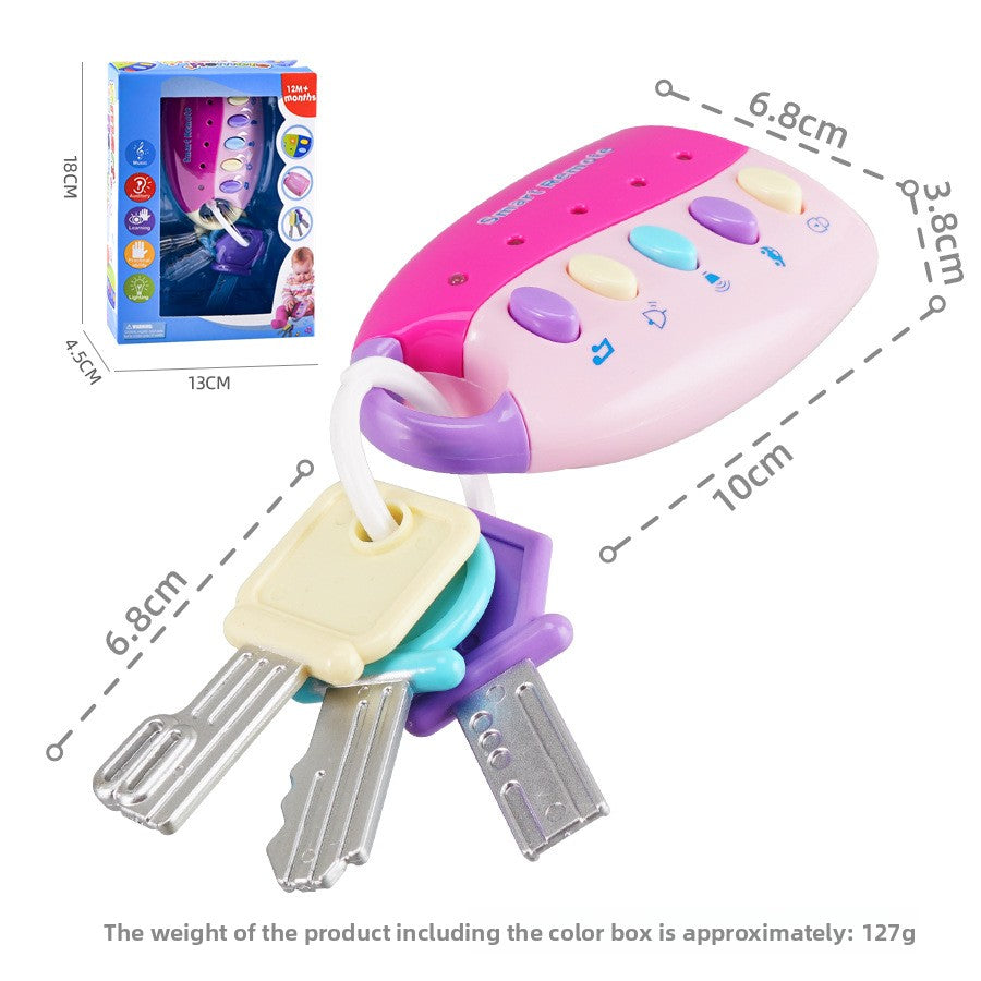 Childrens Educational Toy Car Remote Key with Lights and Music