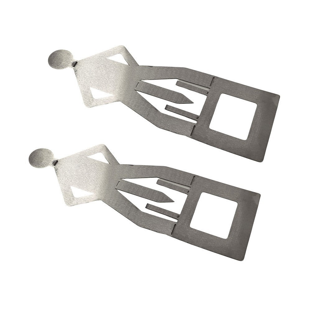 Human-Shaped Stainless Steel BBQ Sausage Holder Grill Rack Outdoor Cooking Tool