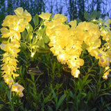 Solar Powered Wisteria Flower Garden Lamp