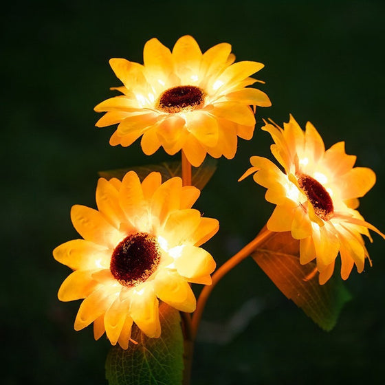 Solar Powered LED Flower Lawn Lamp Outdoor & Pond Lighting product image 2