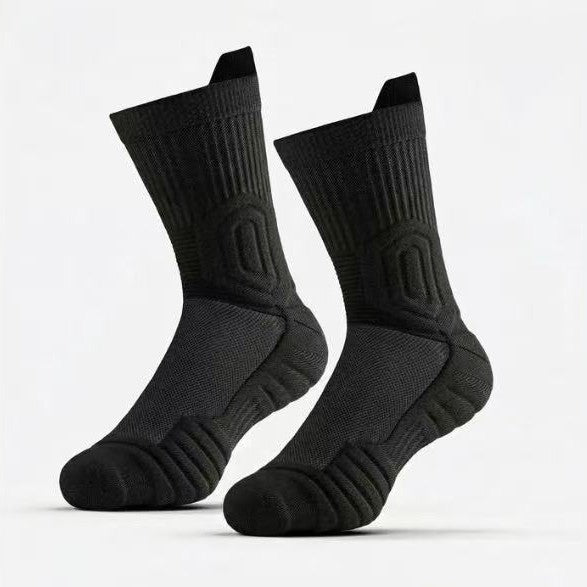 Extra Thick High Tube Mens Terry Cushioned Anti Slip Sports Socks