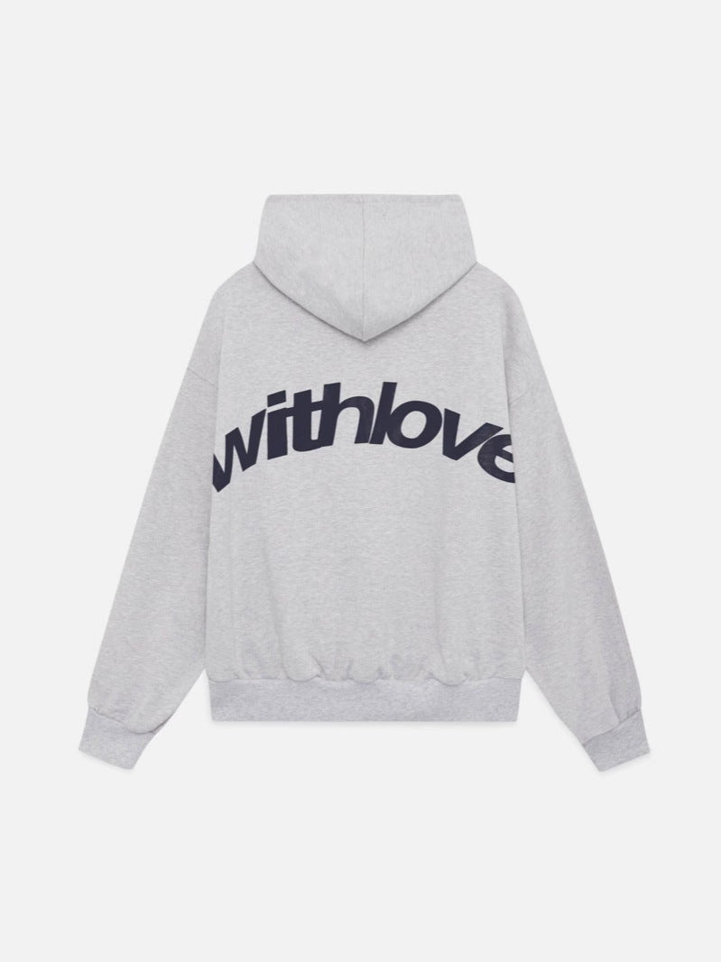 Women's Oversized Large Letter Print Hoodie Long Sleeve Pullover Sweatshirt with Hood