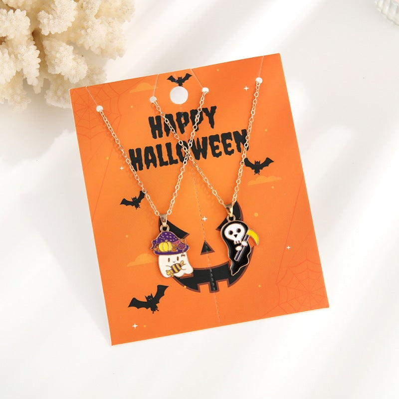 Cartoon Halloween Necklace Set