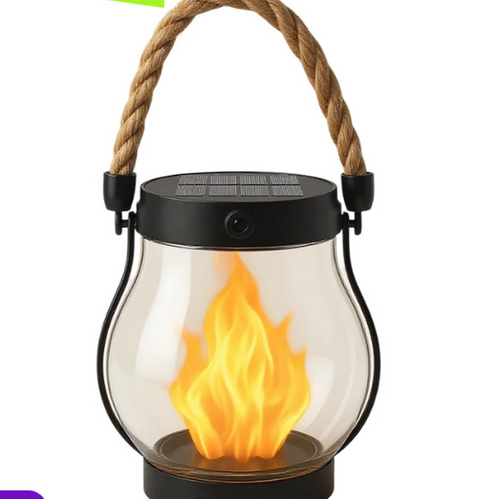Solar powered flame lantern Decor product image 1