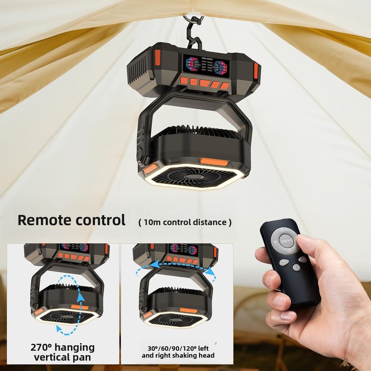USB charging wireless remote control with strong wind power
