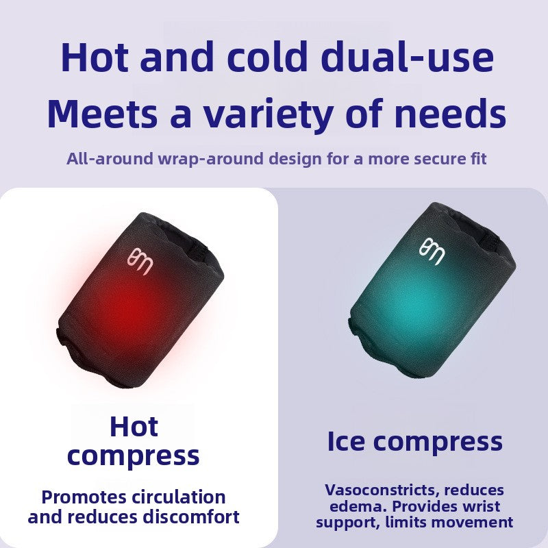 Dual Therapy Reusable Gel Wrist Support for Sports Injury and Joint Pain Relief