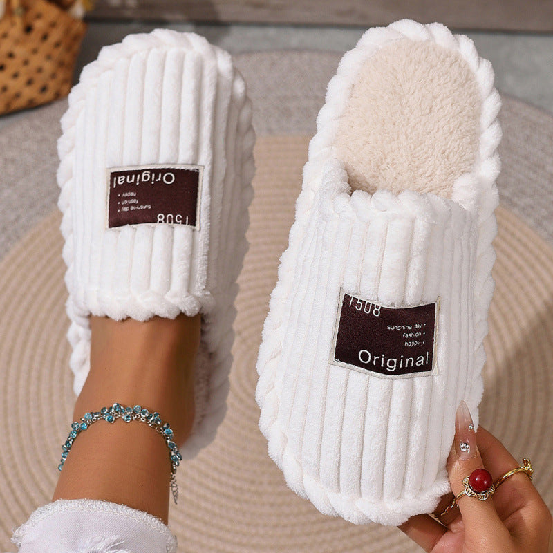 Womens Plush Winter Slippers