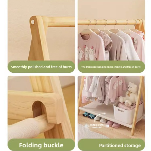Foldable Pet Clothes Rack Storage Organizer
