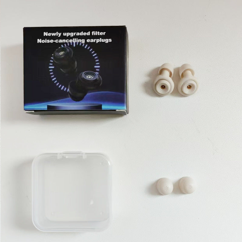 Silicone Soundproof Earplugs Noise Reduction Sleeping Swimming Protection