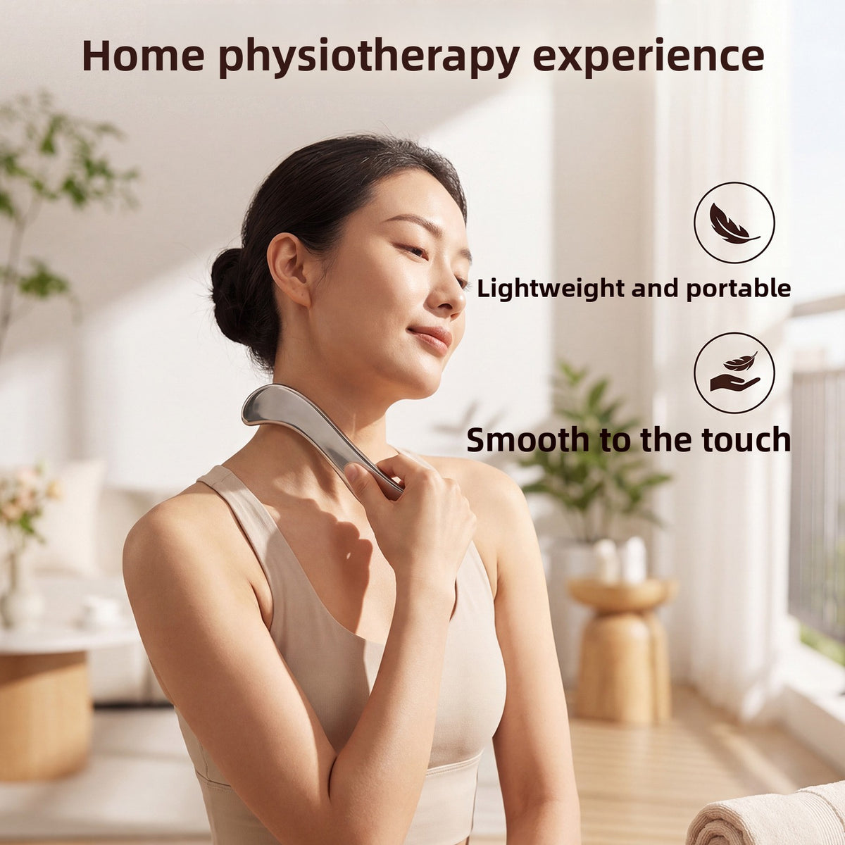 S-Shaped Stainless Steel Muscle Scraper Massage Tool