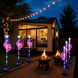 Solar American Flag Garden Light