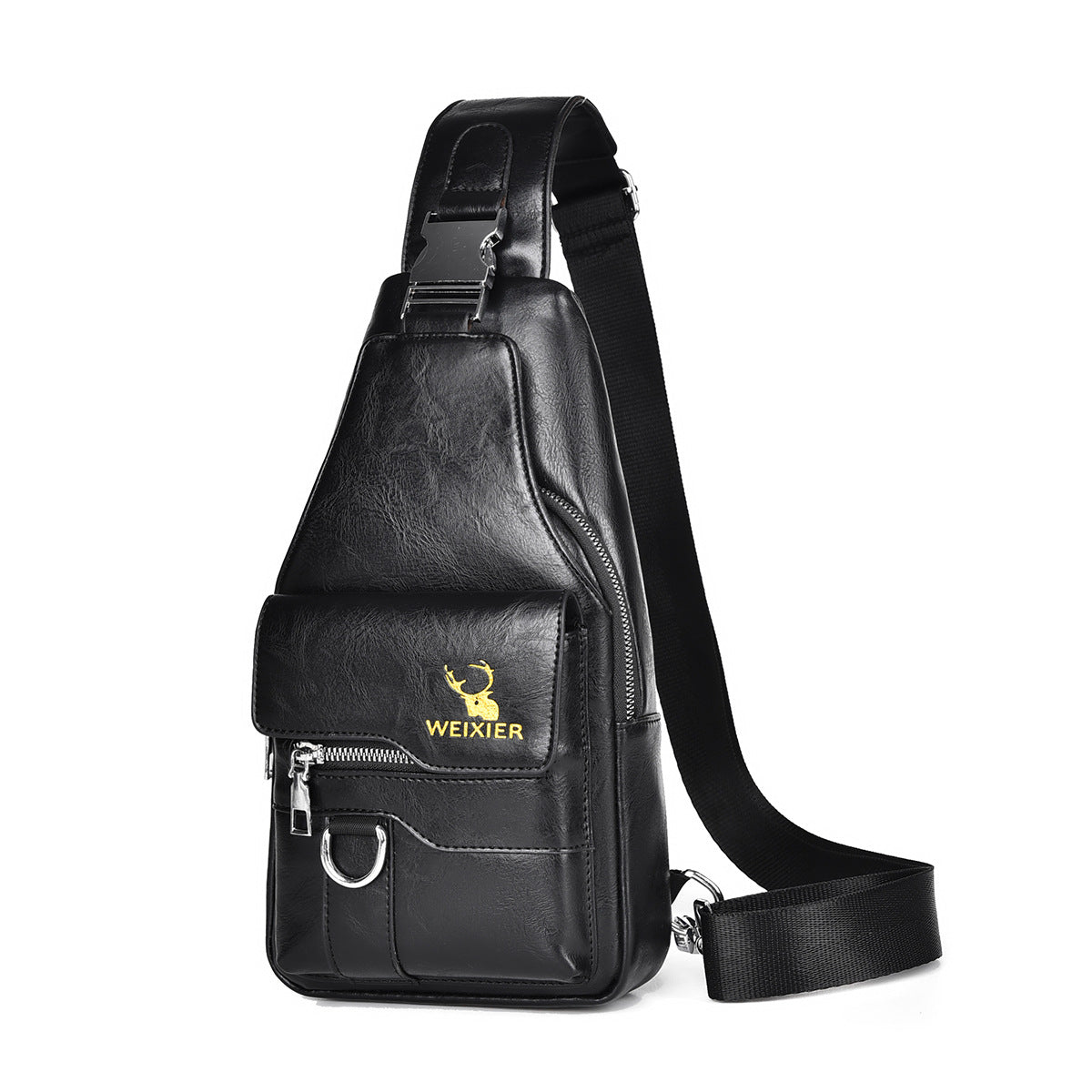 Retro Waterproof Mens Chest Crossbody Bag