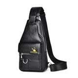 Retro Waterproof Mens Chest Crossbody Bag