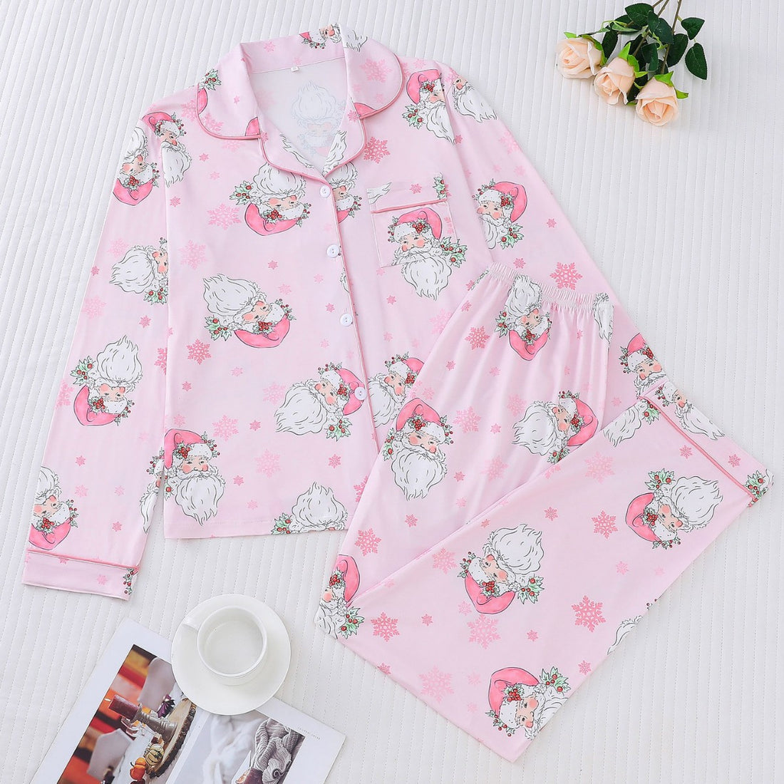 Women's Christmas Long Sleeve Pajama Set