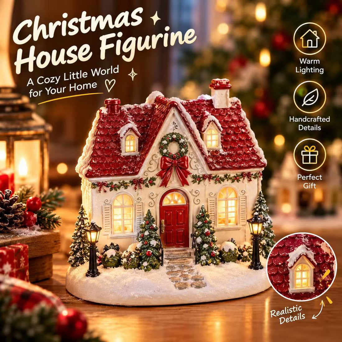 Aromatherapy machine Christmas resin ornaments