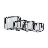 Large-capacity waterproof toilet storage bag four-piece set