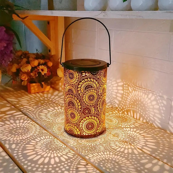 Solar Iron Hollow Projection Lamp Garden & Outdoor product image 3