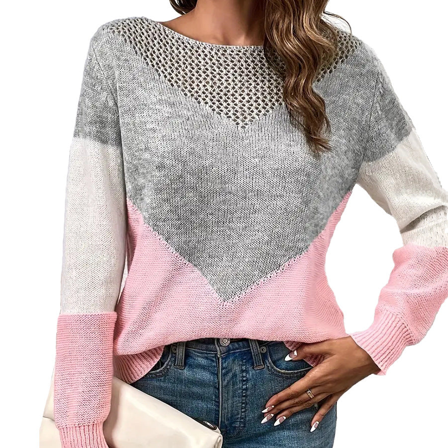 Contrast crewneck sweater, photo 2