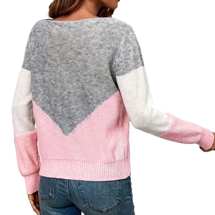Contrast crewneck sweater, photo 4