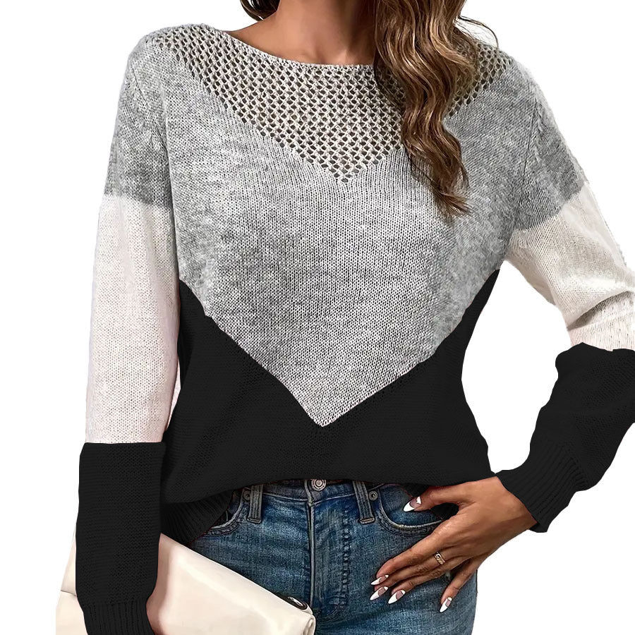 Contrast crewneck sweater, photo 7