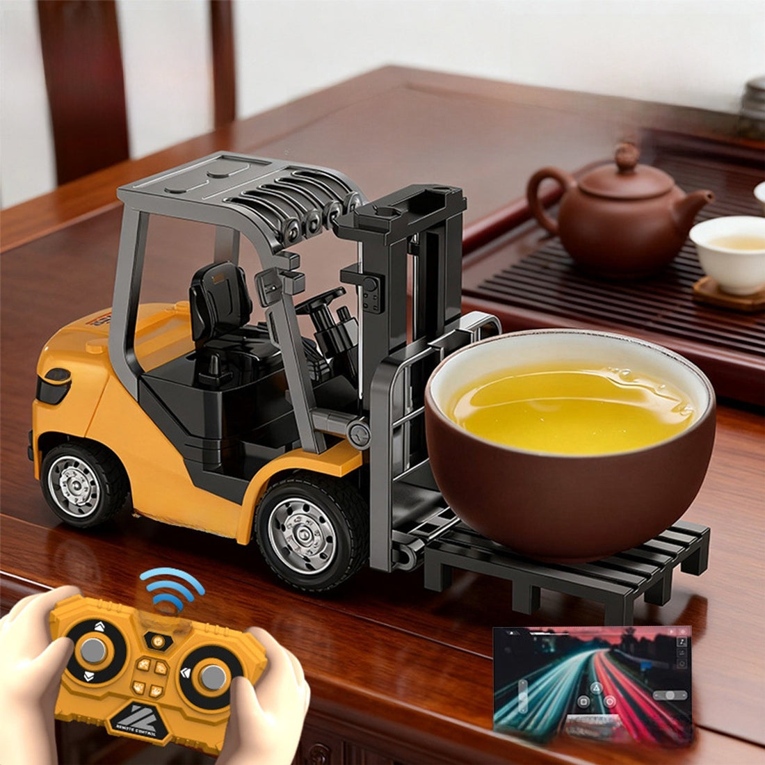 1:64 mini desktop remote control forklift, additional photo 4
