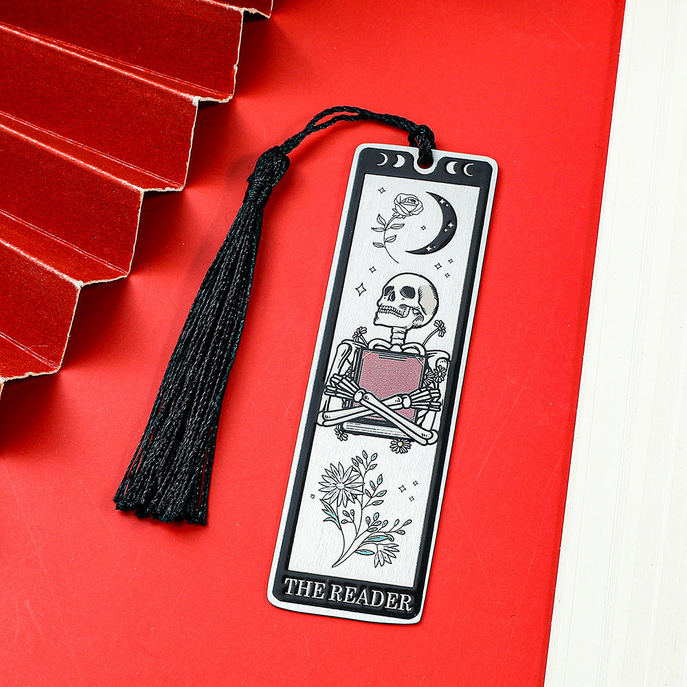 Stainless steel reading bookmark