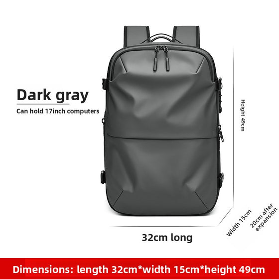 Men's Large Capacity Water-Resistant Vacuum Compression Travel Backpack product image 6