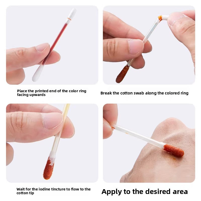 Emergency Disinfection Iodine Cotton Swabs product image 2