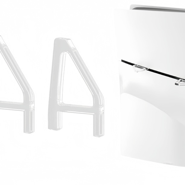 Plastic game console stand