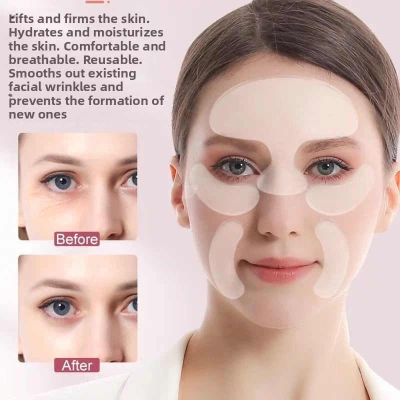 Anti-wrinkle lifting and firming T-shaped chest pad