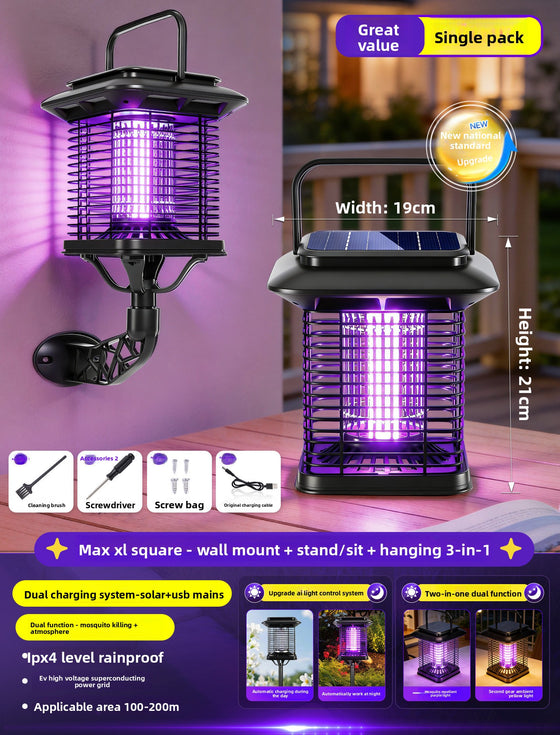 Solar-powered outdoor mosquito repellent lamp Pest & Animal Control product image 6