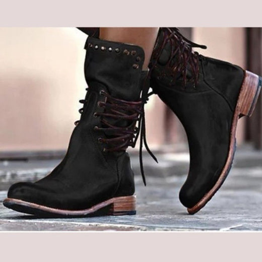 Womens Rivet Knight Boots