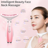 Thermal facial massager mode buttons