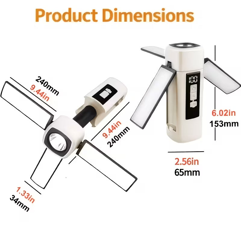 Outdoor folding camping tent lamp