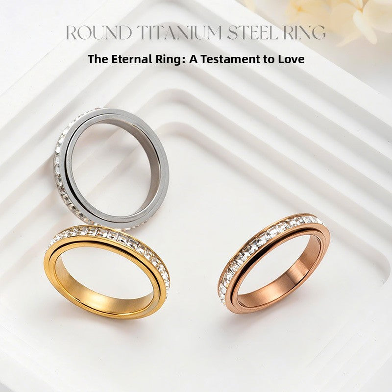 Rotatable Titanium Steel Ring