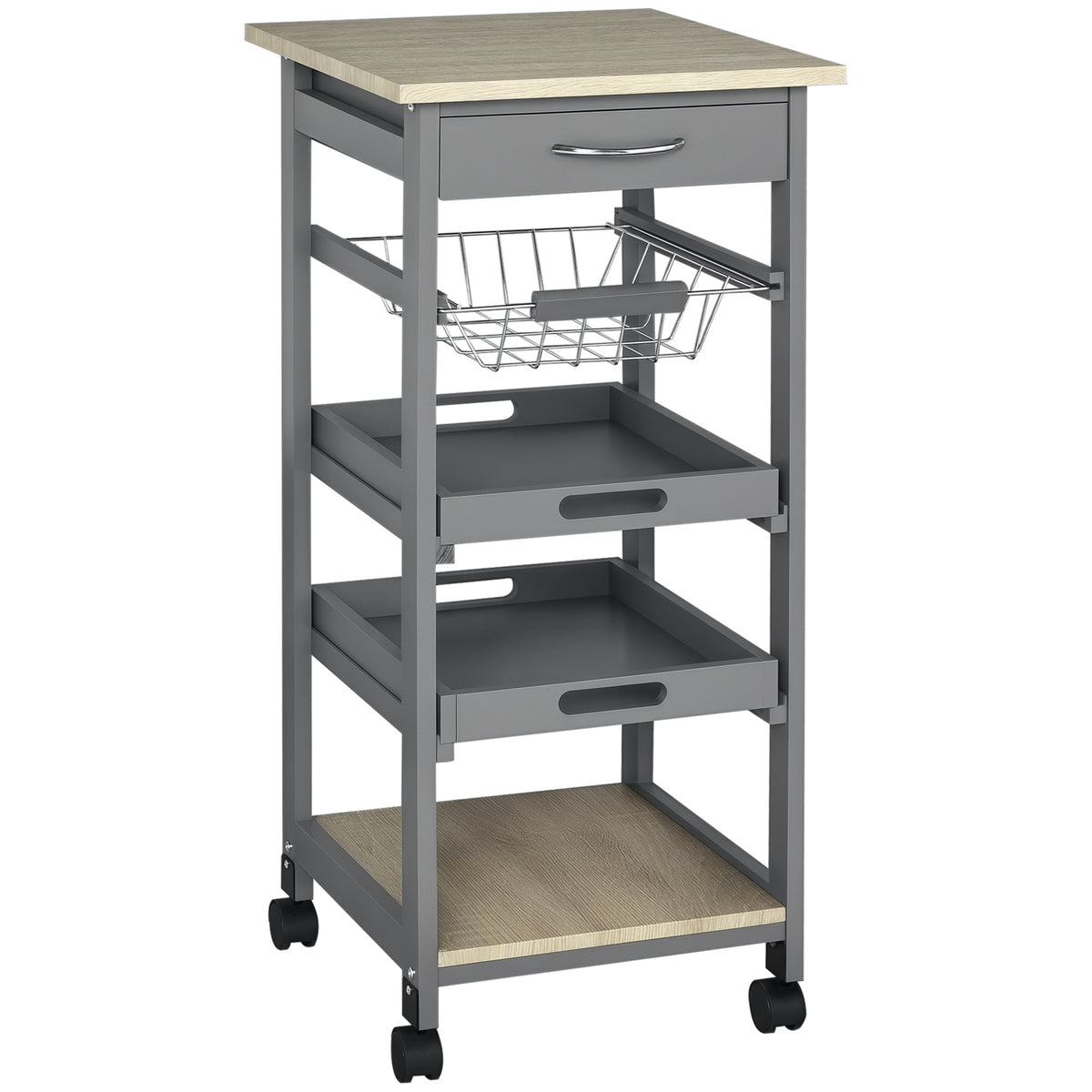 Rolling Kitchen Island Cart With Storage