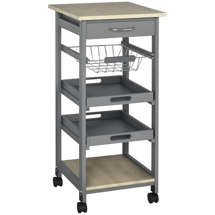 Rolling Kitchen Island Cart With Storage