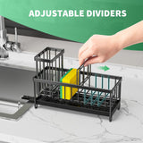 Sponge holder soap dish drain tray