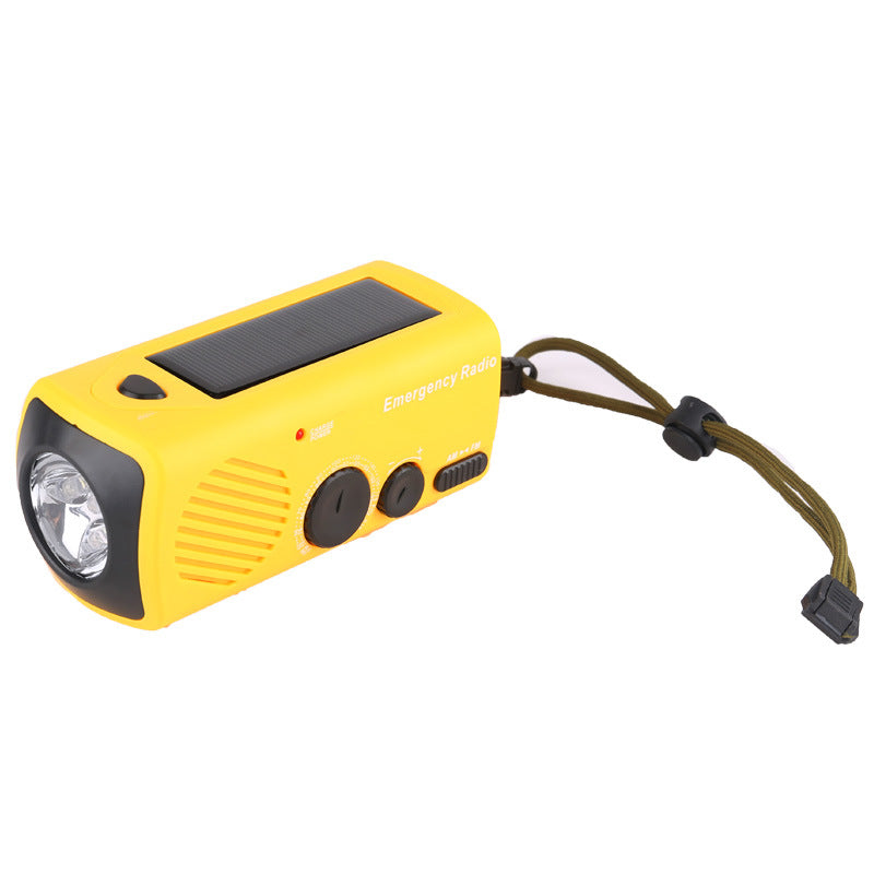 Multifunctional Solar Hand Crank Emergency Radio Flashlight