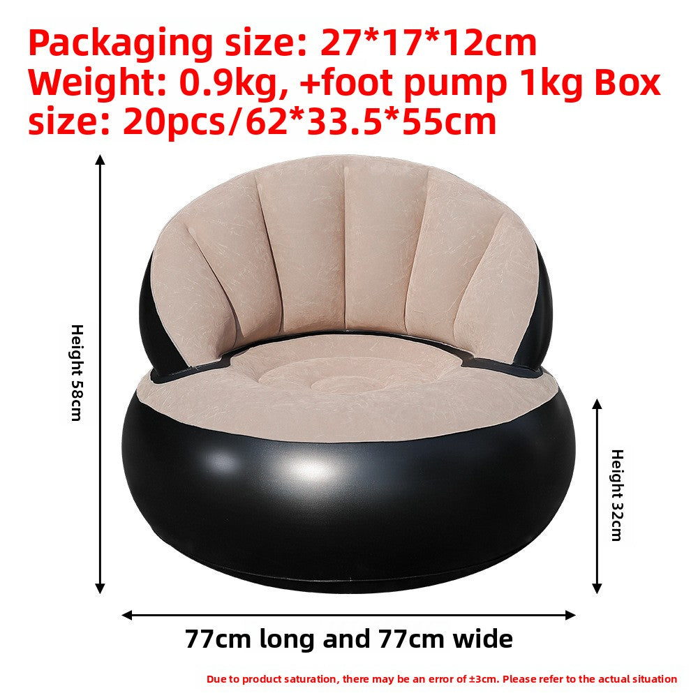 Flocked Inflatable Lounge Sofa