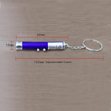 Aluminum Alloy LED Laser Flashlight Keychain