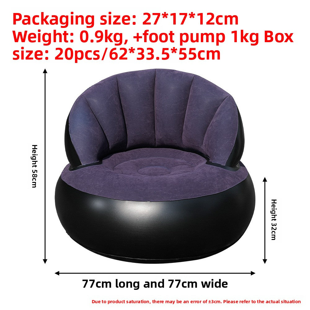 Flocked Inflatable Lounge Sofa