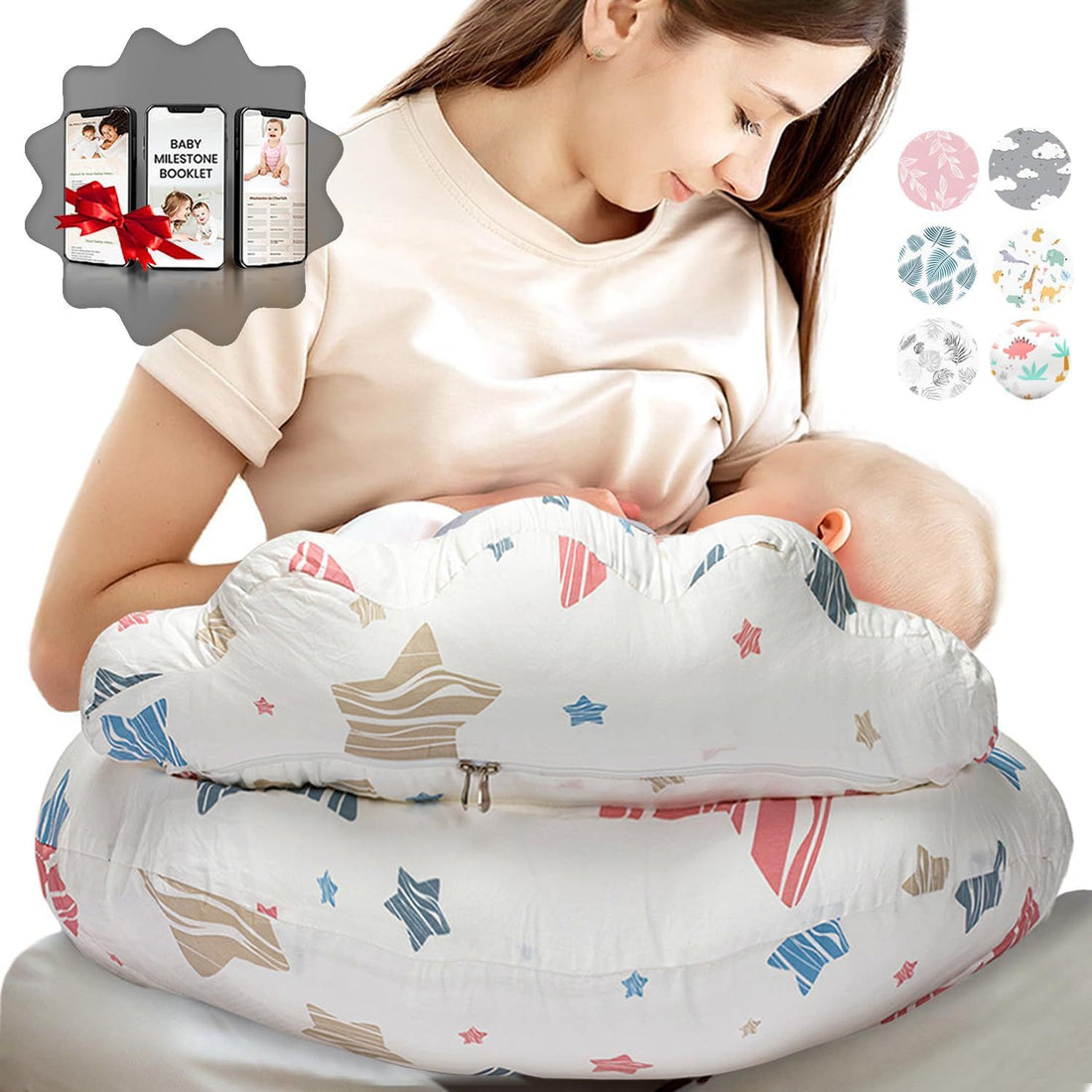 Multifunctional Detachable U-Shape Maternity and Nursing Pillow