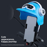 Universal Motorcycle Phone Mount with Helmet Bracket