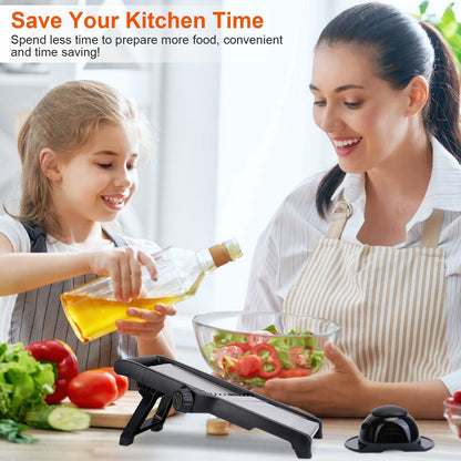 Mandoline slicer interchangeable blades set