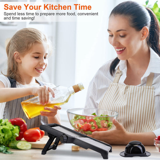 Mandoline slicer interchangeable blades set