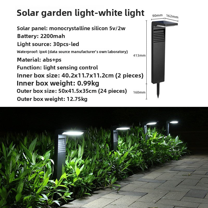 Solar Powered Lawn Light Outdoor Garden Lamp